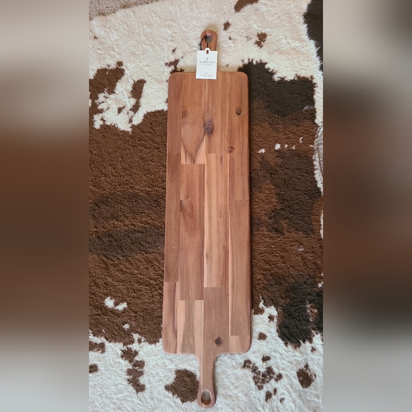 Hearth & Hand with Magnolia Large Wood Paddle Serve Board with Handles - Picture 5 of 5